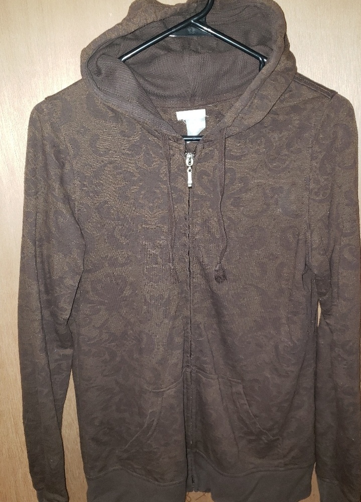 Maurices brown lightweight zip up hoodie